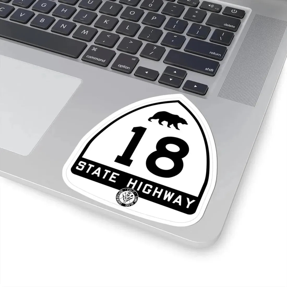 California 18 1948 (California) (Road Sign) STICKER Vinyl Kiss-Cut Decal - The Sticker Space