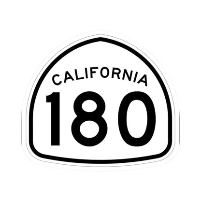 California 180 1957 (California) (Road Sign) STICKER Vinyl Kiss-Cut Decal 2 Inch White - The Sticker Space