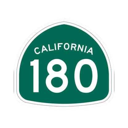 California 180 (California) (Road Sign) STICKER Vinyl Kiss-Cut Decal 2 Inch White - The Sticker Space