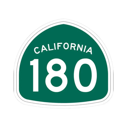 California 180 (California) (Road Sign) STICKER Vinyl Kiss-Cut Decal 3 Inch White - The Sticker Space