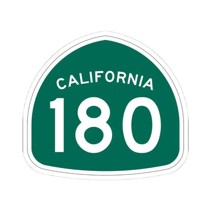 California 180 (California) (Road Sign) STICKER Vinyl Kiss-Cut Decal 4 Inch White - The Sticker Space