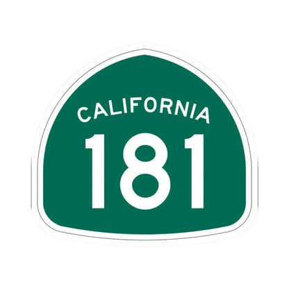 California 181 (California) (Road Sign) STICKER Vinyl Kiss-Cut Decal 2 Inch White - The Sticker Space