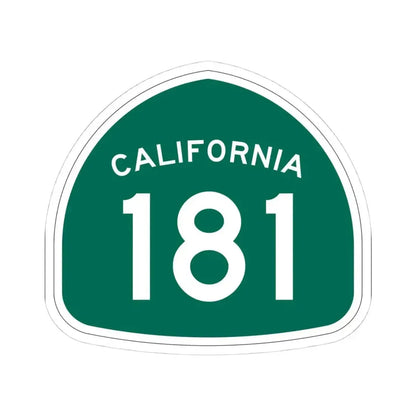 California 181 (California) (Road Sign) STICKER Vinyl Kiss-Cut Decal 4 Inch White - The Sticker Space