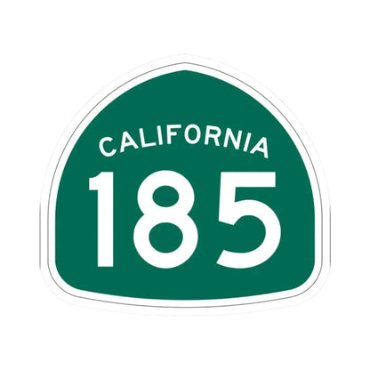 California 185 (California) (Road Sign) STICKER Vinyl Kiss-Cut Decal 2 Inch White - The Sticker Space