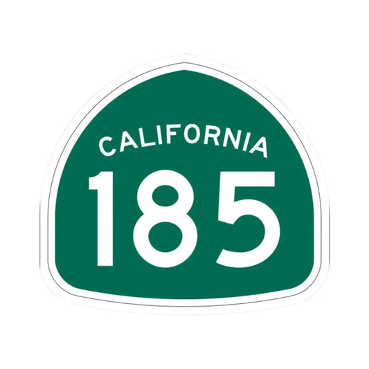 California 185 (California) (Road Sign) STICKER Vinyl Kiss-Cut Decal 2 Inch White - The Sticker Space