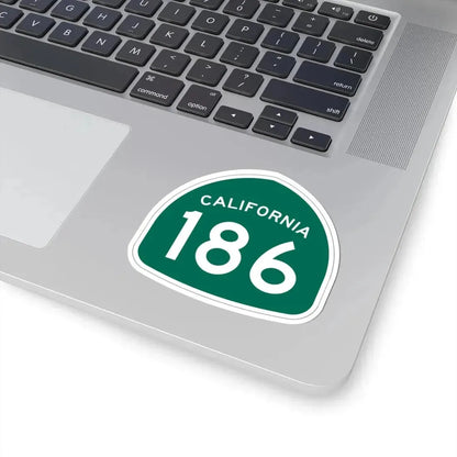 California 186 (California) (Road Sign) STICKER Vinyl Kiss-Cut Decal - The Sticker Space