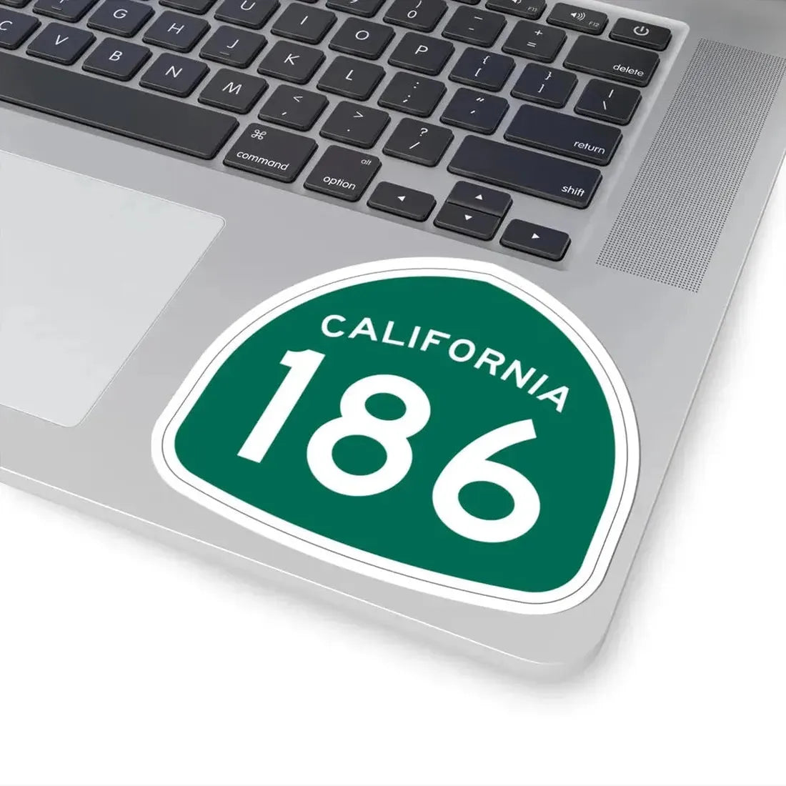 California 186 (California) (Road Sign) STICKER Vinyl Kiss-Cut Decal - The Sticker Space