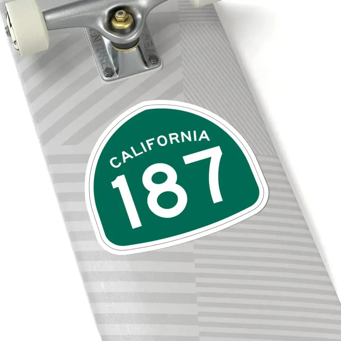 California 187 (California) (Road Sign) STICKER Vinyl Kiss-Cut Decal - The Sticker Space