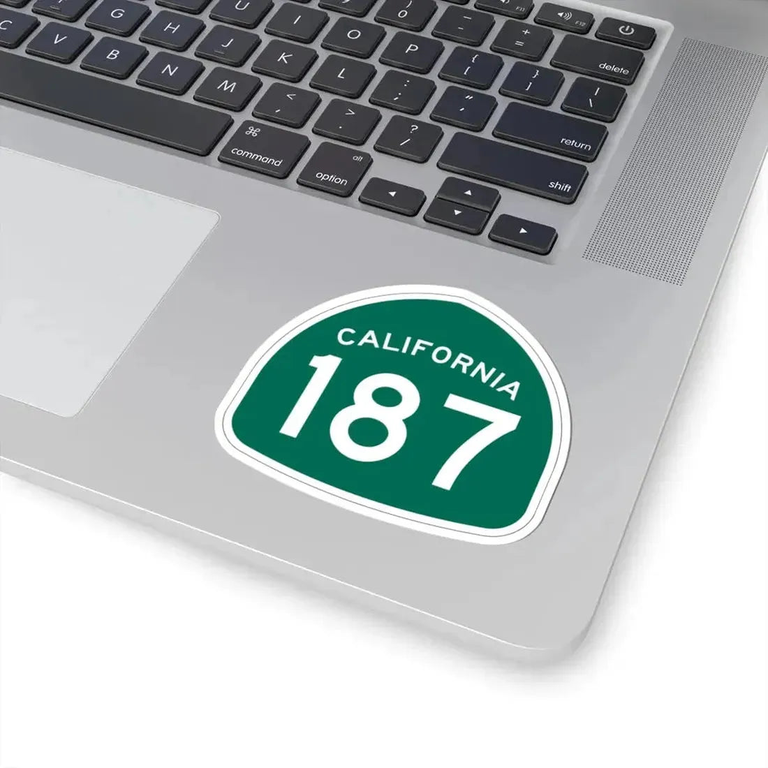 California 187 (California) (Road Sign) STICKER Vinyl Kiss-Cut Decal - The Sticker Space