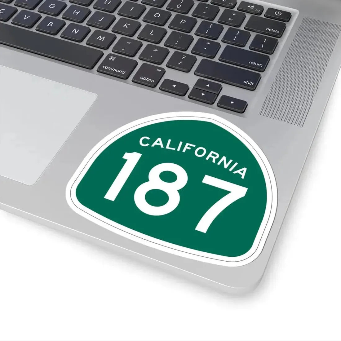 California 187 (California) (Road Sign) STICKER Vinyl Kiss-Cut Decal - The Sticker Space