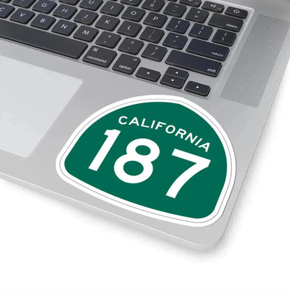 California 187 (California) (Road Sign) STICKER Vinyl Kiss-Cut Decal - The Sticker Space
