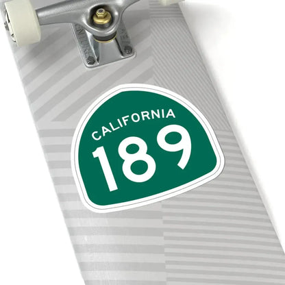 California 189 (California) (Road Sign) STICKER Vinyl Kiss-Cut Decal - The Sticker Space