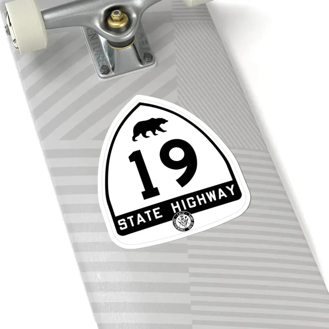 California 19 1948 (California) (Road Sign) STICKER Vinyl Kiss-Cut Decal - The Sticker Space