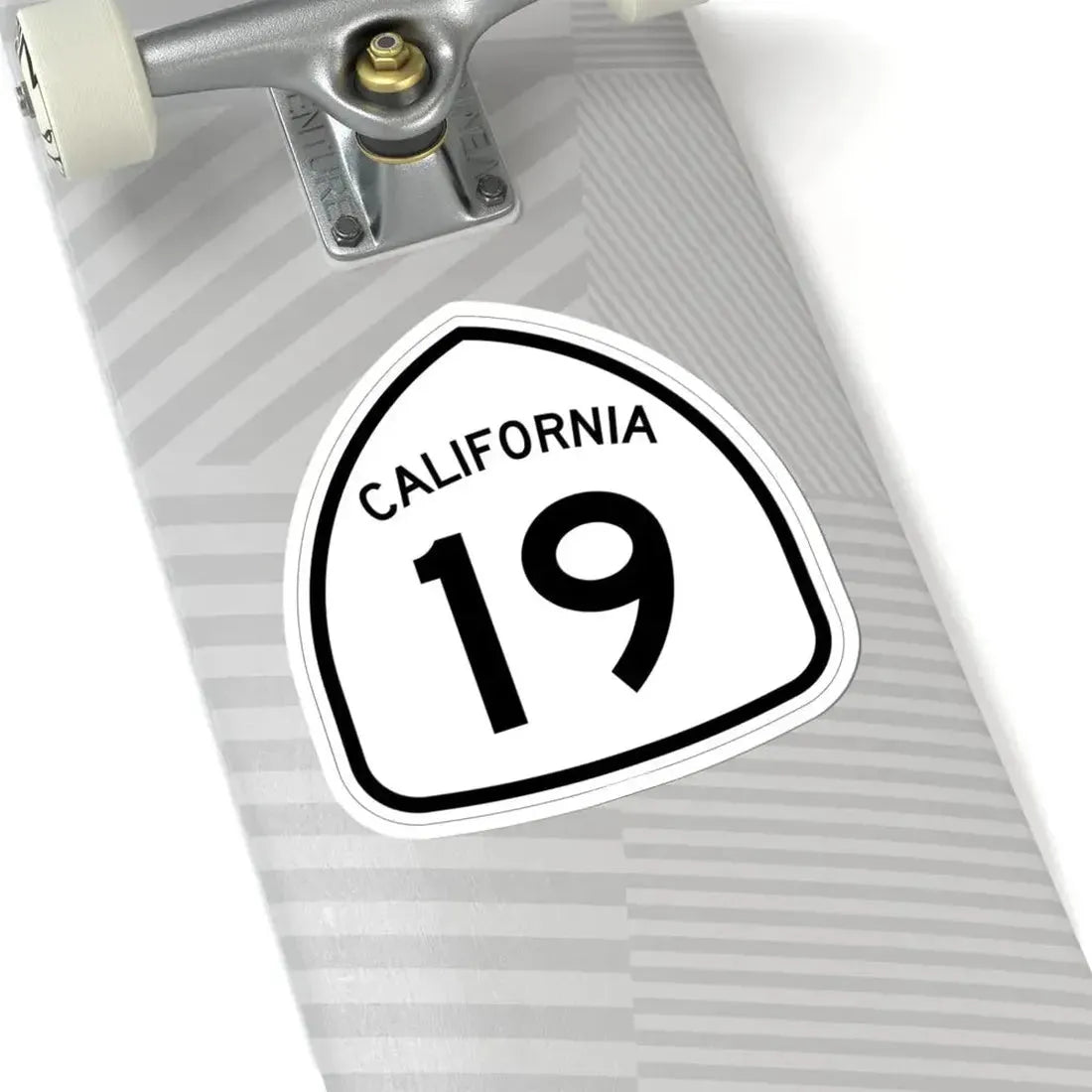 California 19 1957 (California) (Road Sign) STICKER Vinyl Kiss-Cut Decal - The Sticker Space