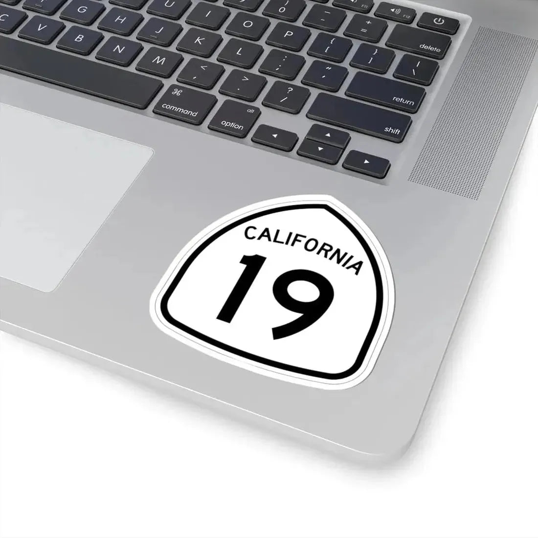 California 19 1957 (California) (Road Sign) STICKER Vinyl Kiss-Cut Decal - The Sticker Space