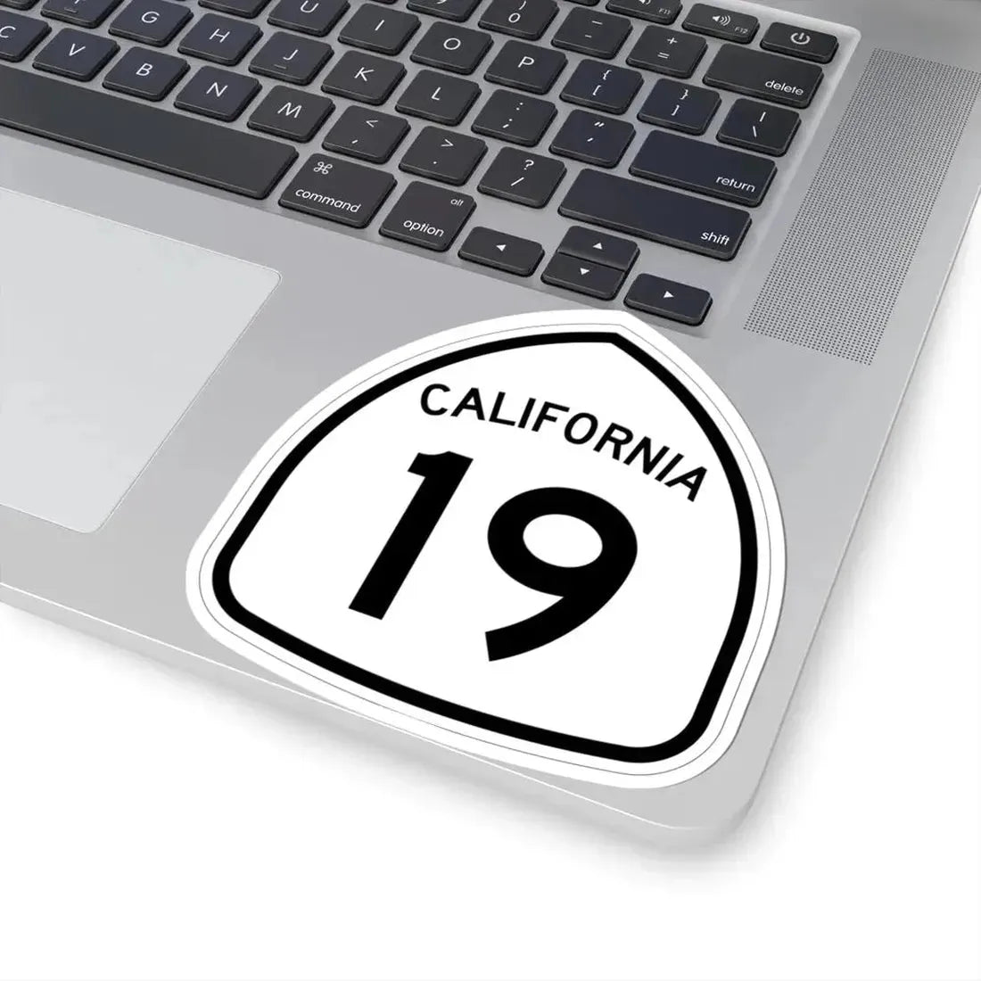 California 19 1957 (California) (Road Sign) STICKER Vinyl Kiss-Cut Decal - The Sticker Space