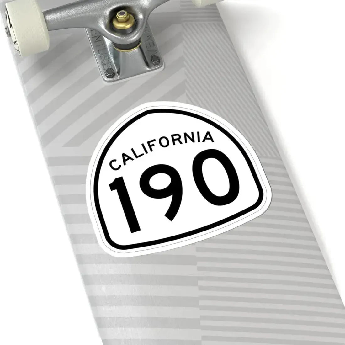 California 190 1957 (California) (Road Sign) STICKER Vinyl Kiss-Cut Decal - The Sticker Space