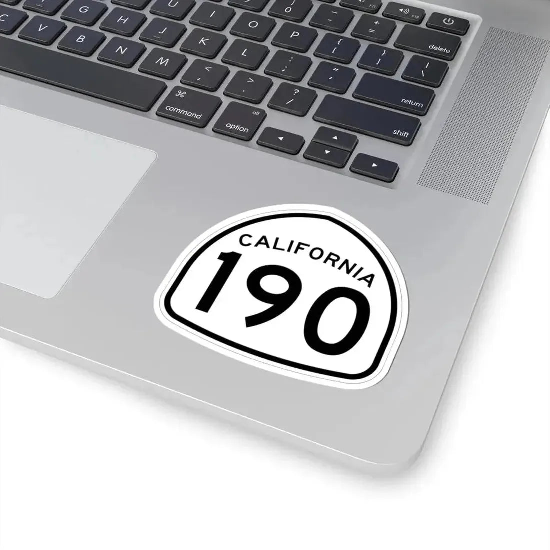 California 190 1957 (California) (Road Sign) STICKER Vinyl Kiss-Cut Decal - The Sticker Space