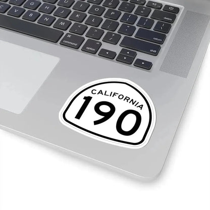 California 190 1957 (California) (Road Sign) STICKER Vinyl Kiss-Cut Decal - The Sticker Space