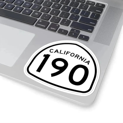 California 190 1957 (California) (Road Sign) STICKER Vinyl Kiss-Cut Decal - The Sticker Space