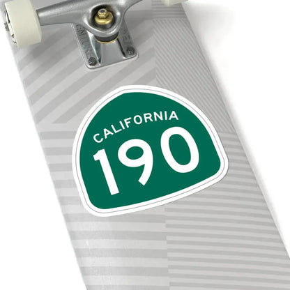 California 190 (California) (Road Sign) STICKER Vinyl Kiss-Cut Decal - The Sticker Space