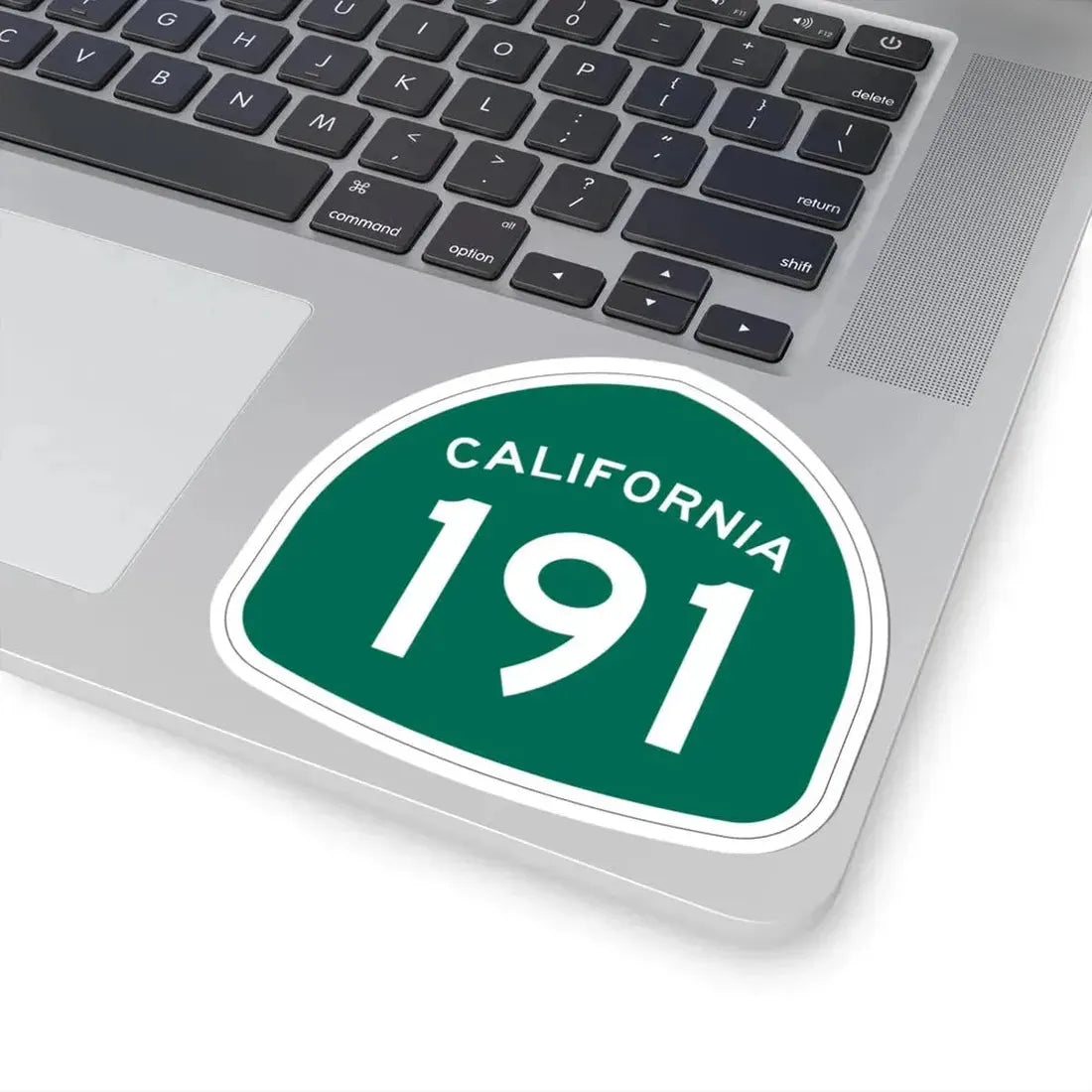 California 191 (California) (Road Sign) STICKER Vinyl Kiss-Cut Decal - The Sticker Space