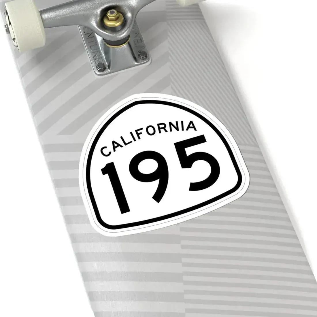 California 195 1957 (California) (Road Sign) STICKER Vinyl Kiss-Cut Decal - The Sticker Space