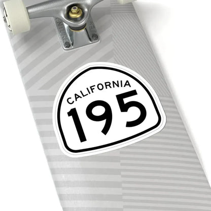 California 195 1957 (California) (Road Sign) STICKER Vinyl Kiss-Cut Decal - The Sticker Space