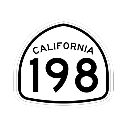California 198 1957 (California) (Road Sign) STICKER Vinyl Kiss-Cut Decal 3 Inch White - The Sticker Space