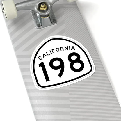 California 198 1957 (California) (Road Sign) STICKER Vinyl Kiss-Cut Decal - The Sticker Space