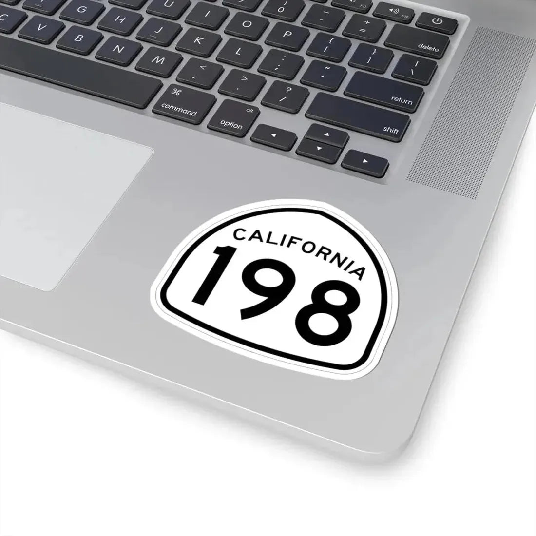 California 198 1957 (California) (Road Sign) STICKER Vinyl Kiss-Cut Decal - The Sticker Space