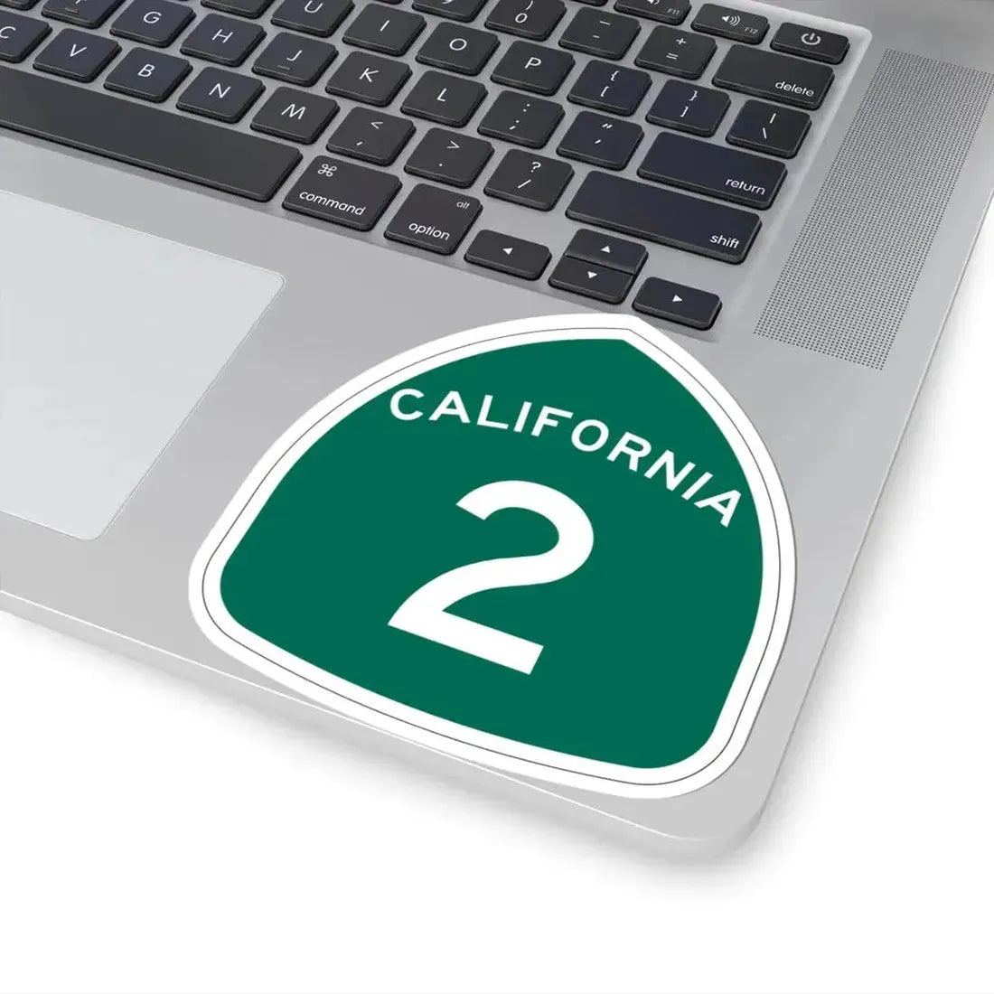 California 2 (California) (Road Sign) STICKER Vinyl Kiss-Cut Decal - The Sticker Space