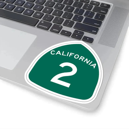 California 2 (California) (Road Sign) STICKER Vinyl Kiss-Cut Decal - The Sticker Space