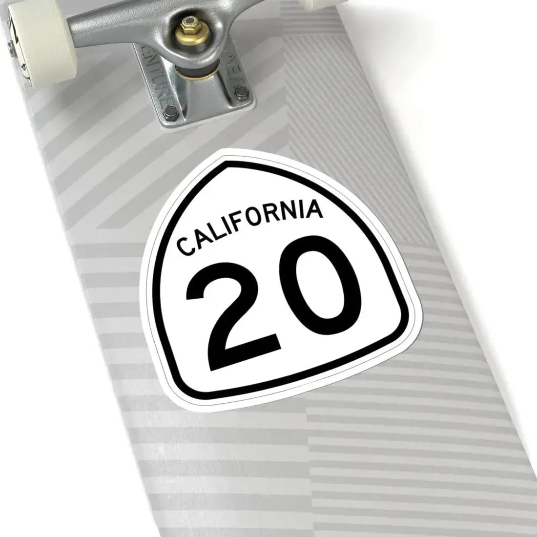 California 20 1957 (California) (Road Sign) STICKER Vinyl Kiss-Cut Decal - The Sticker Space