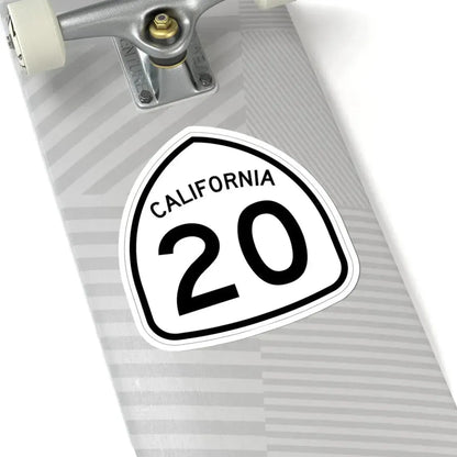 California 20 1957 (California) (Road Sign) STICKER Vinyl Kiss-Cut Decal - The Sticker Space