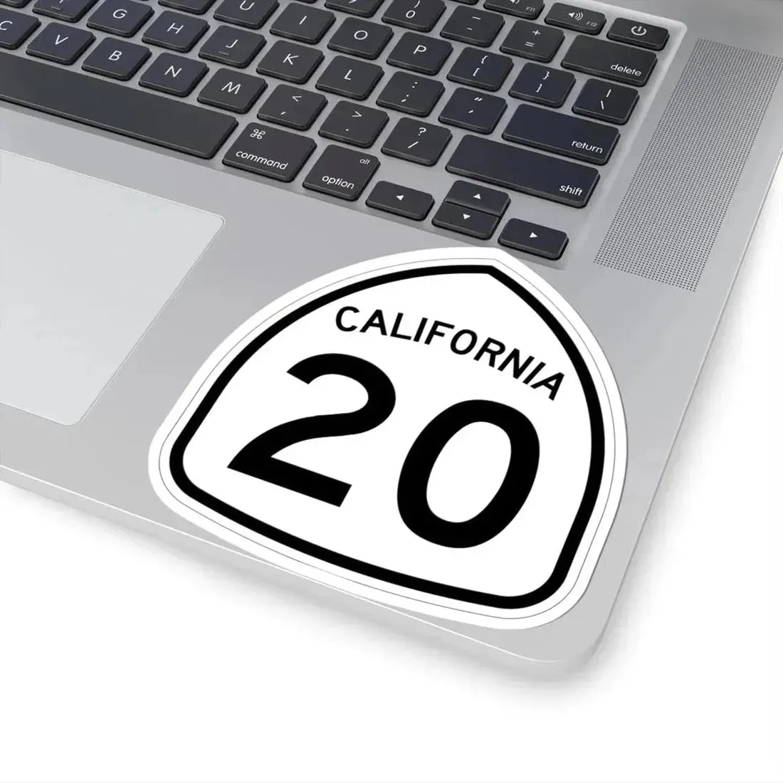California 20 1957 (California) (Road Sign) STICKER Vinyl Kiss-Cut Decal - The Sticker Space