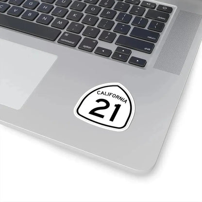 California 21 1957 (California) (Road Sign) STICKER Vinyl Kiss-Cut Decal - The Sticker Space