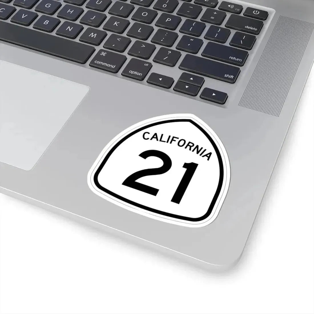 California 21 1957 (California) (Road Sign) STICKER Vinyl Kiss-Cut Decal - The Sticker Space