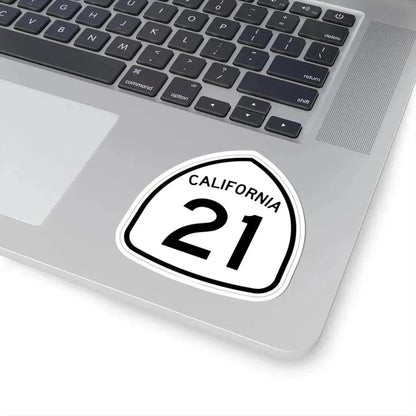 California 21 1957 (California) (Road Sign) STICKER Vinyl Kiss-Cut Decal - The Sticker Space