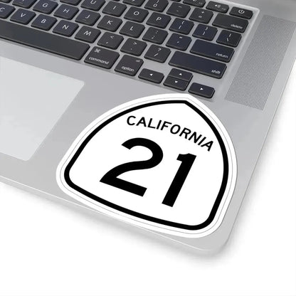 California 21 1957 (California) (Road Sign) STICKER Vinyl Kiss-Cut Decal - The Sticker Space