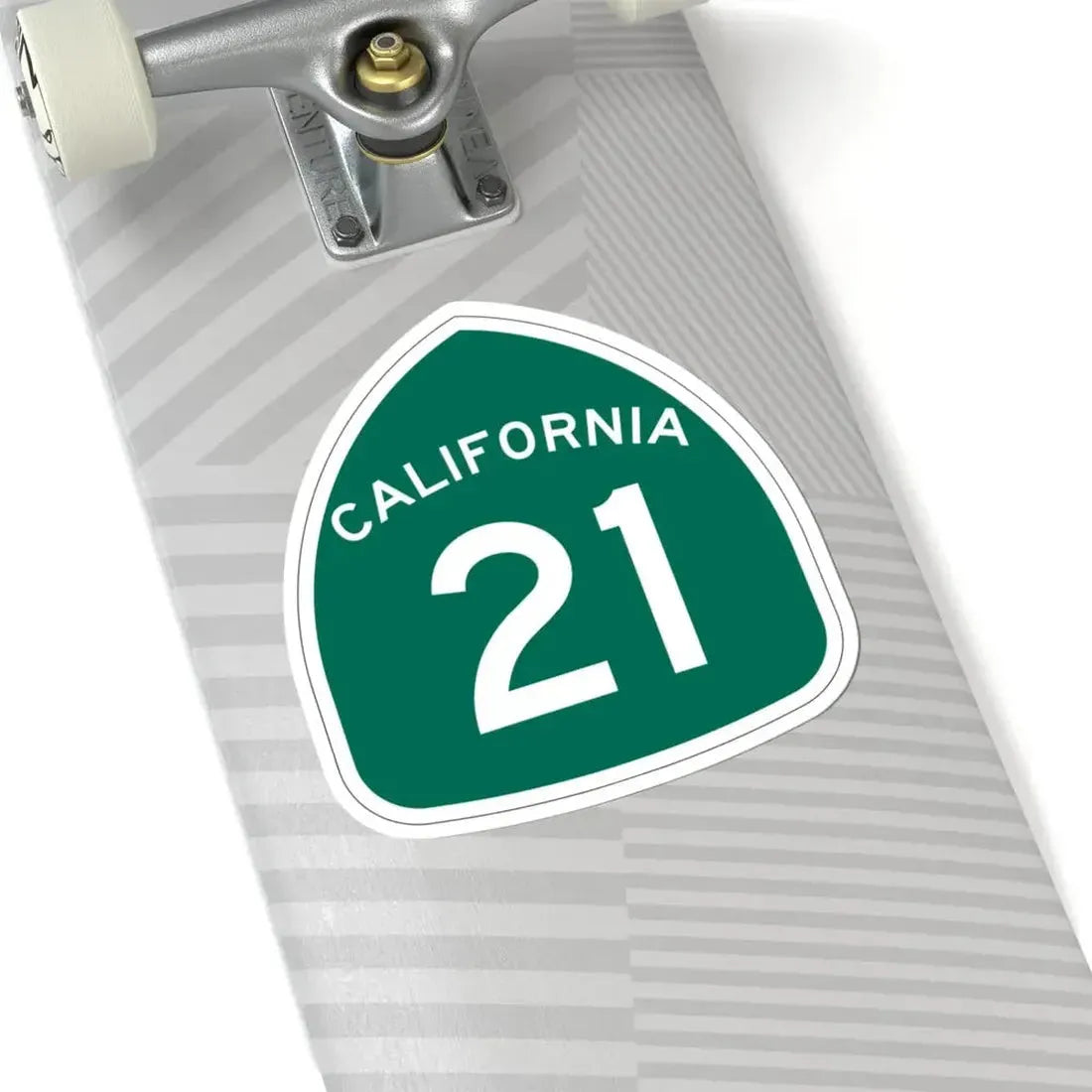 California 21 (California) (Road Sign) STICKER Vinyl Kiss-Cut Decal - The Sticker Space