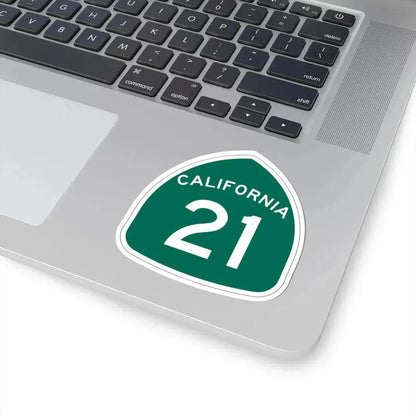 California 21 (California) (Road Sign) STICKER Vinyl Kiss-Cut Decal - The Sticker Space