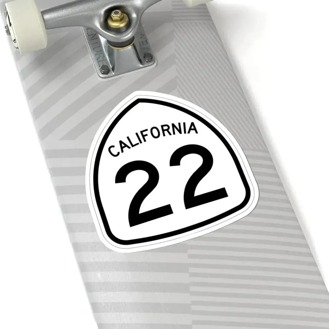 California 22 1957 (California) (Road Sign) STICKER Vinyl Kiss-Cut Decal - The Sticker Space