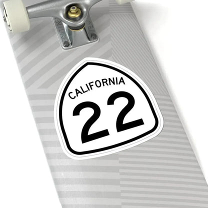 California 22 1957 (California) (Road Sign) STICKER Vinyl Kiss-Cut Decal - The Sticker Space