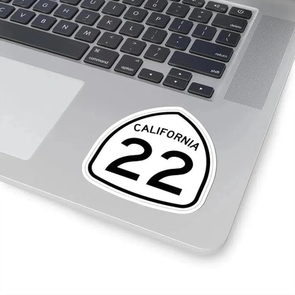California 22 1957 (California) (Road Sign) STICKER Vinyl Kiss-Cut Decal - The Sticker Space