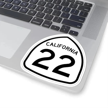California 22 1957 (California) (Road Sign) STICKER Vinyl Kiss-Cut Decal - The Sticker Space