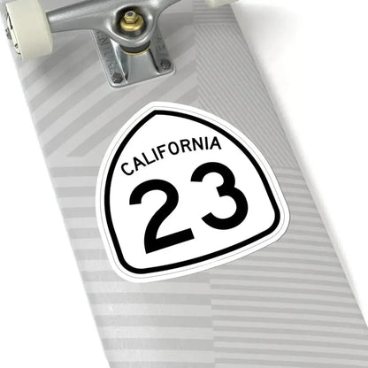 California 23 1957 (California) (Road Sign) STICKER Vinyl Kiss-Cut Decal - The Sticker Space