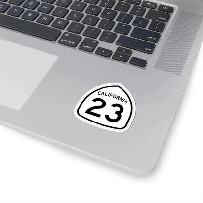 California 23 1957 (California) (Road Sign) STICKER Vinyl Kiss-Cut Decal - The Sticker Space
