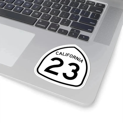 California 23 1957 (California) (Road Sign) STICKER Vinyl Kiss-Cut Decal - The Sticker Space