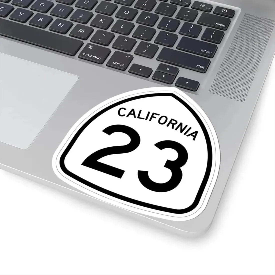 California 23 1957 (California) (Road Sign) STICKER Vinyl Kiss-Cut Decal - The Sticker Space
